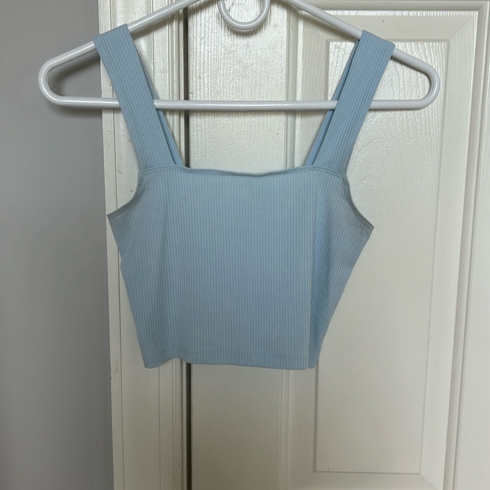 Blue aerie cropped tank
